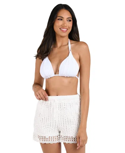 La Blanca Women's Waverly Crochet Beach Shorts