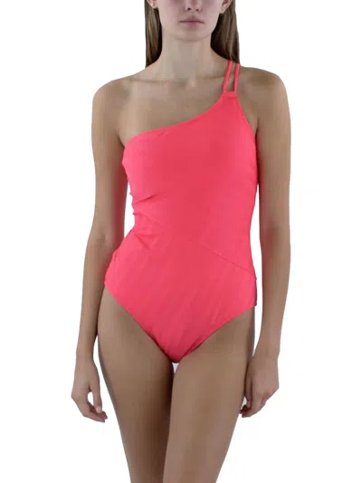 La Blanca Womens Cut-out Ribbed One-piece Swimsuit In Pink