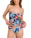 La Blanca Womens Tropidelic Paisley Tankini Top Bottoms In Multi