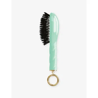 La Bonne Brosse Lue Lagoon N.01 The Shine & Care The Universal Mini Hair Brush In Green