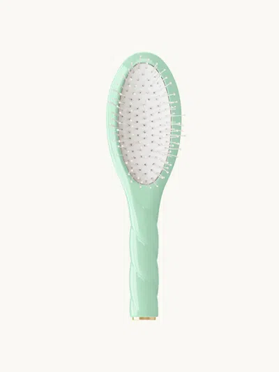 La Bonne Brosse N.04 The Small Massaging Detangling Brush Blue Lagoon In Transparent