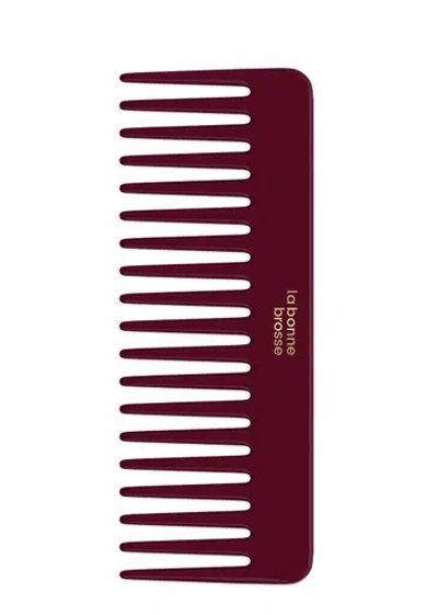 La Bonne Brosse Large Comb In Cherry Red