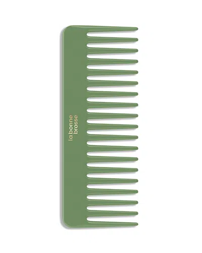 La Bonne Brosse The Large Detangling Comb - Creamy White In Green