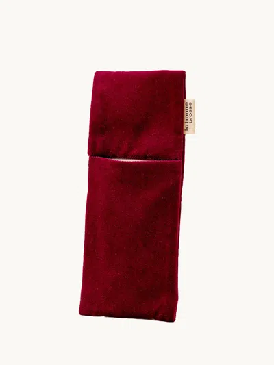 La Bonne Brosse The Small Hairbrush Pouch Cherry Red