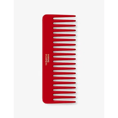 La Bonne Brosse The Wide-tooth Detangling Acetate Comb Red