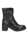 La Bottega Di Lisa Woman Ankle Boots Black Size 8 Leather In Black