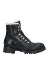 La Bottega Di Lisa Woman Ankle Boots Black Size 8 Leather