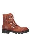 La Bottega Di Lisa Woman Ankle Boots Brown Size 6 Leather In Brown