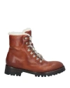 La Bottega Di Lisa Woman Ankle Boots Cocoa Size 8 Leather In Brown
