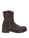 La Bottega Di Lisa Woman Ankle Boots Dark Brown Size 8 Leather