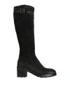 La Bottega Di Lisa Woman Boot Black Size 7.5 Leather