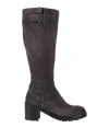 La Bottega Di Lisa Woman Boot Lead Size 8 Leather In Grey