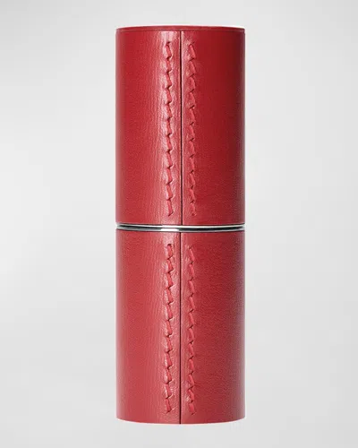 La Bouche Rouge Leather Lipstick Case In White