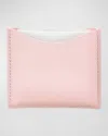 La Bouche Rouge Refillable Leather Compact Case In Pink