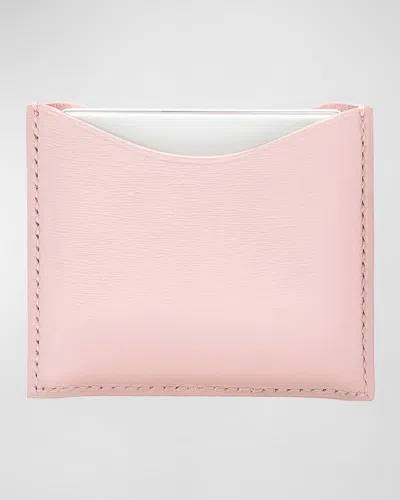 La Bouche Rouge Refillable Leather Compact Case In Pink