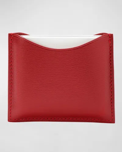 La Bouche Rouge Refillable Leather Compact Case In White