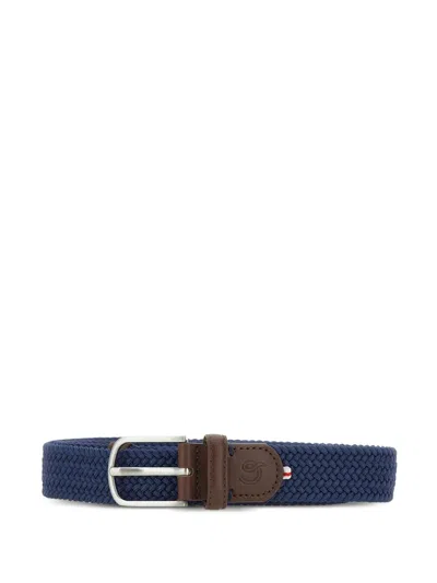La Boucle Paris Weave Belt In Blue