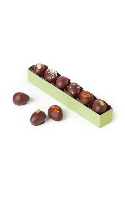 L.a. Burdick - Chocolate Marzipan Eggs - Multi In Brown
