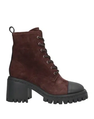 La Cabala Woman Ankle Boots Chocolate Brown Size 11 Leather