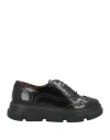 La Cabala Woman Lace-up Shoes Black Size 8 Leather