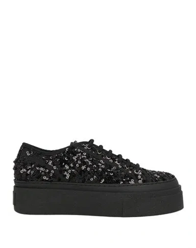 La Cabala Woman Sneakers Black Size 10 Textile Fibers