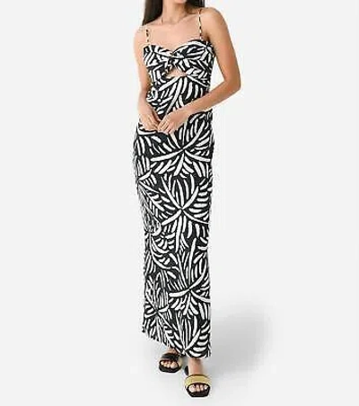 Pre-owned La Ca De  Cruz Apia Dress In Palm Bck/white - Size M