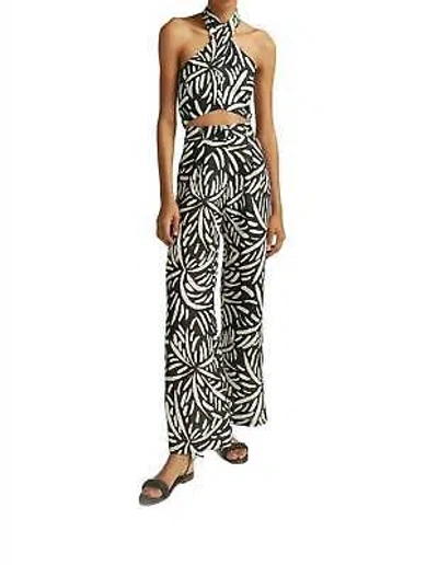 Pre-owned La Ca De  Cruz Zohara Pants In Palm Abw - Size Xs In Bck