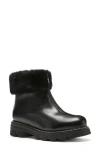La Canadienne Abba Genuine Shearling Lined Waterproof Bootie In Black