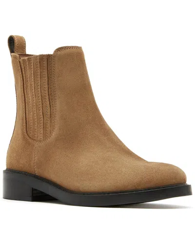 La Canadienne Academia City Dry™ Waterproof Suede Bootie In Brown