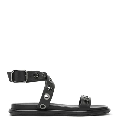 La Canadienne Addy Leather Sandal In Black
