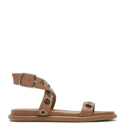 La Canadienne Addy Leather Sandal In Brown