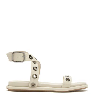 La Canadienne Addy Leather Sandal In White