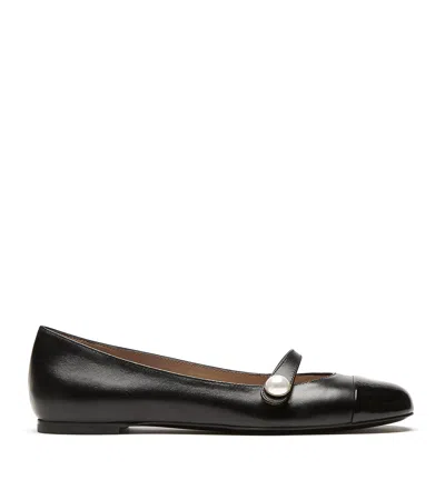 La Canadienne Adore Leather Flat In Black