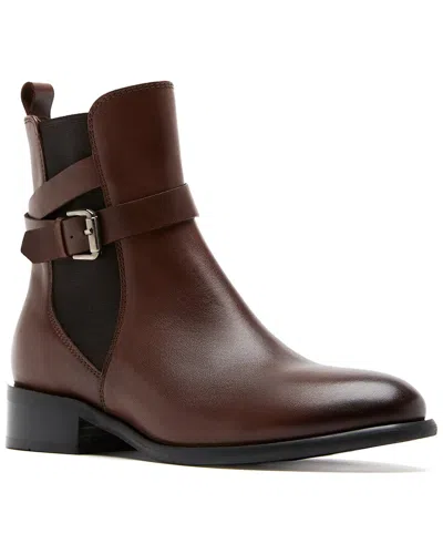 La Canadienne Aiden Leather Bootie In Brown