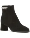 La Canadienne Andrea Suede Chain Ankle Booties