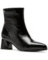 La Canadienne Ann Leather Zip Ankle Booties In Black