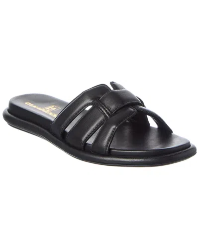 La Canadienne Arden Leather Sandal In Black
