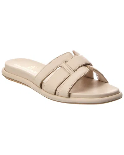La Canadienne Arden Leather Sandal In Animal Print