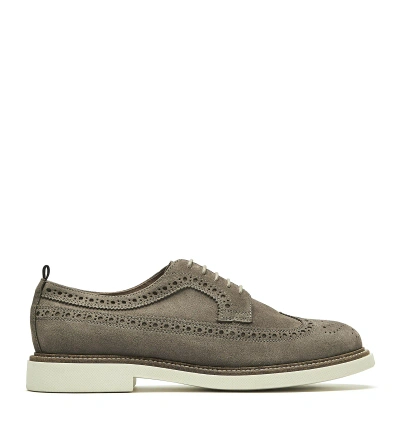 La Canadienne Atty Mens Suede Loafer In Taupe