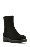La Canadienne Autumn Genuine Shearling Waterproof Leather Boot In Black
