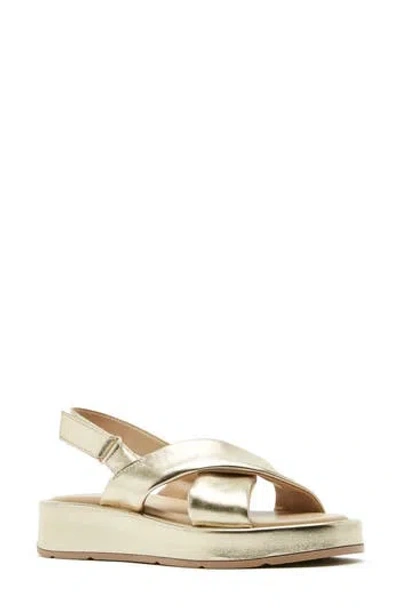 La Canadienne Axis Leather Platform Sandal In Multi