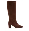 La Canadienne Barett Suede Pull On Boot In Caramel