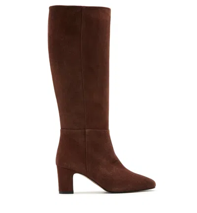 La Canadienne Barett Suede Pull On Boot In Caramel