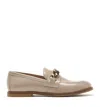 La Canadienne Beatle Crinkle Leather Loafer In Neutral