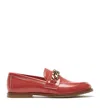 La Canadienne Beatle Crinkle Leather Loafer In Coral