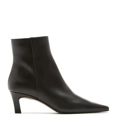 La Canadienne Bev Leather Heeled Bootie In Black