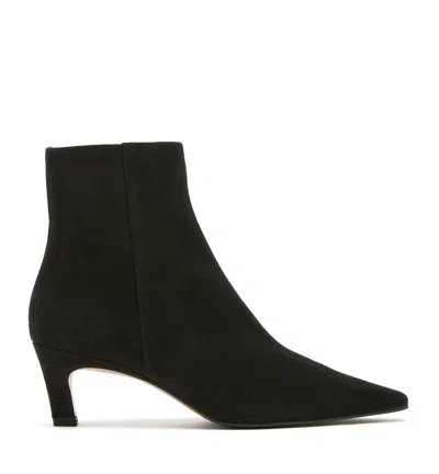 La Canadienne Bev Suede Heeled Bootie In Black
