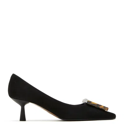 La Canadienne Bosey Suede Pump In Black
