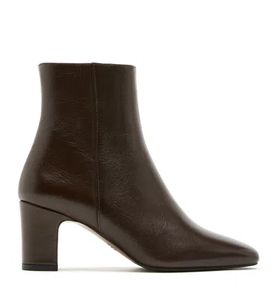 La Canadienne Brysen Leather Bootie In Brown