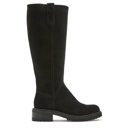 La Canadienne Chip Suede Boot In Black